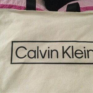 Clavin Klein Tan Tote Reusable Environmental Friendly Carrying Bag